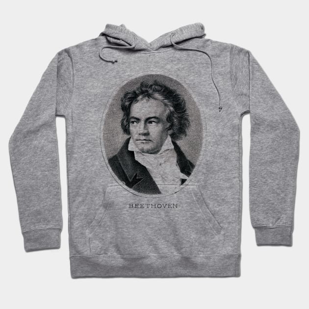 Composer Ludwig van Beethoven Hoodie by historicimage